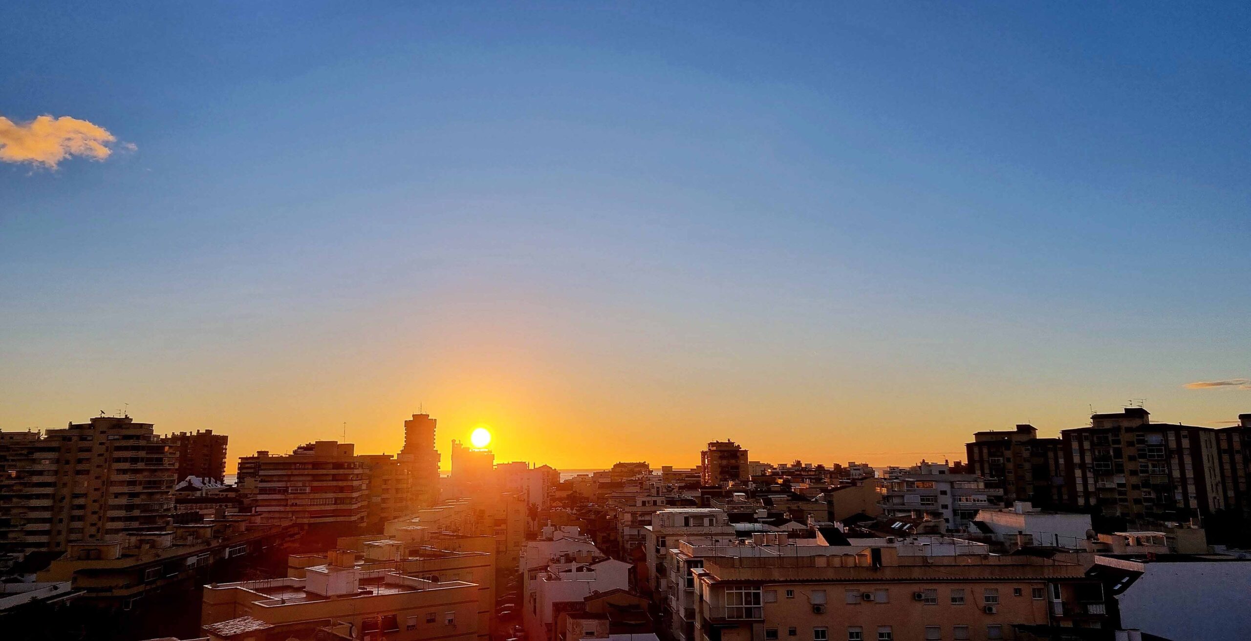 Auringonnousu Fuengirolassa