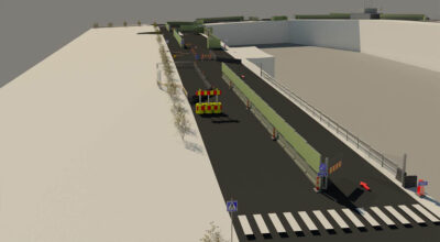 Suunnittelukuva liikennejärjestelyistä.